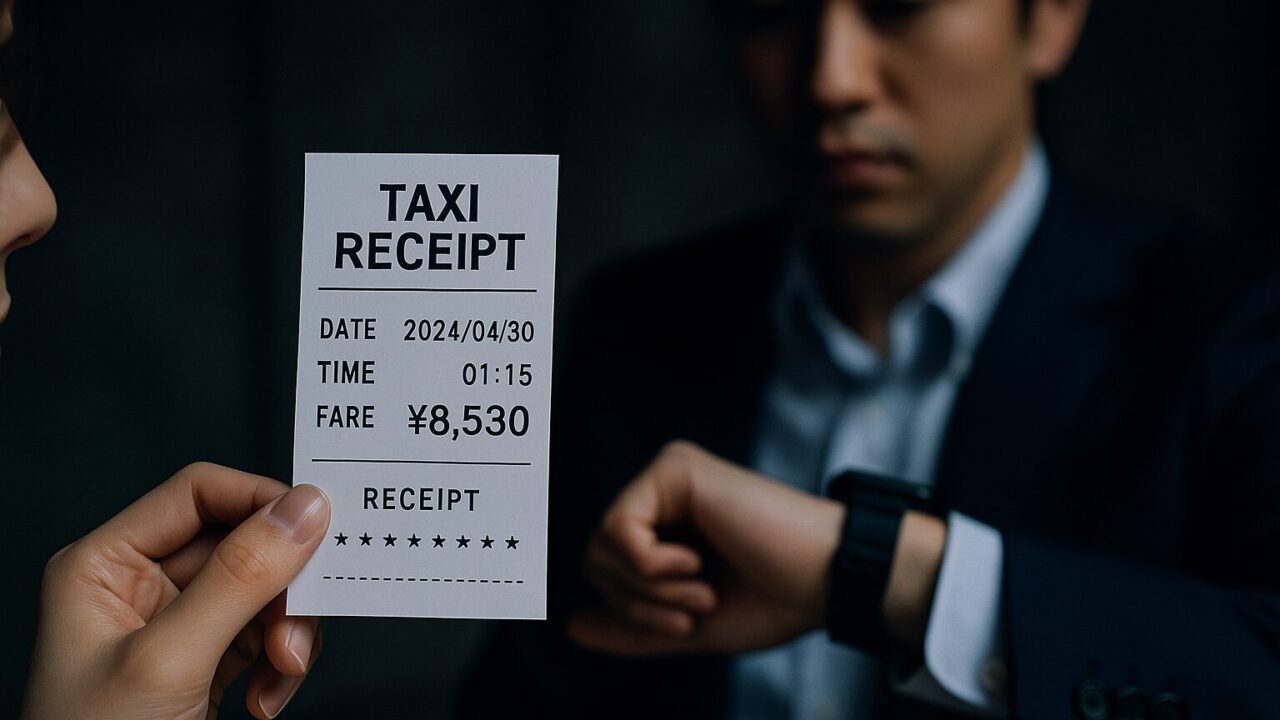 深夜タクシー履歴が増えた旦那は危険？レシートから探る浮気の痕跡