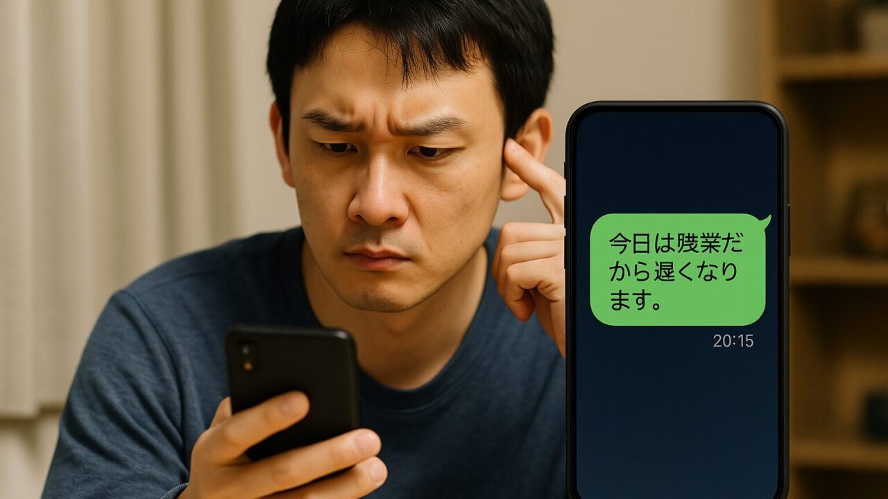 妻の残業LINEが嘘っぽい？メッセージ内容で見抜く浮気チェックリスト